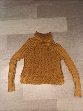 RVCA Mustard Cable Turtleneck Sweater